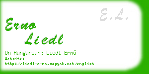 erno liedl business card